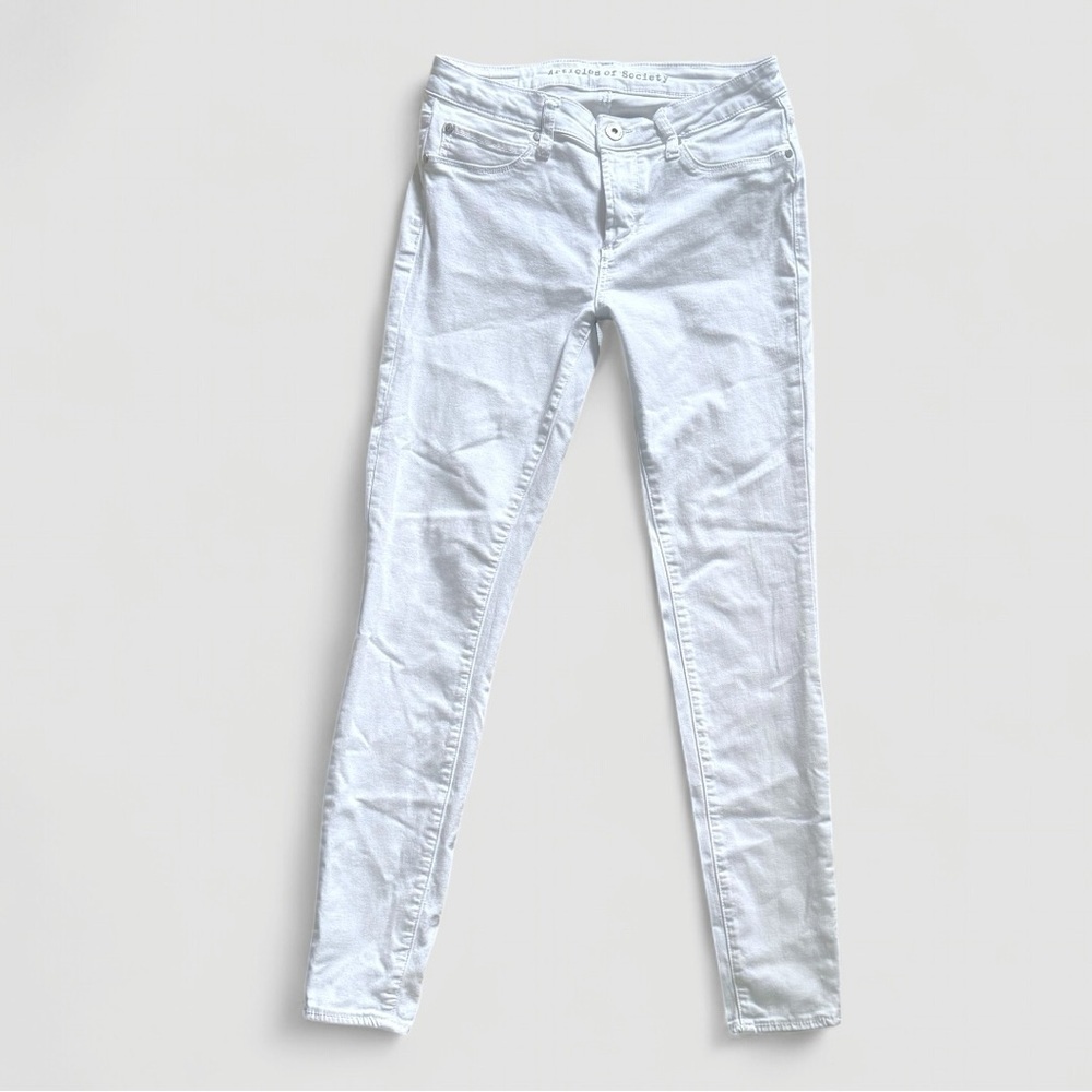 Articles of Society Sarah Skinny Jeans White Size 27 – Optic White Stretch Denim - Picture 8 of 11